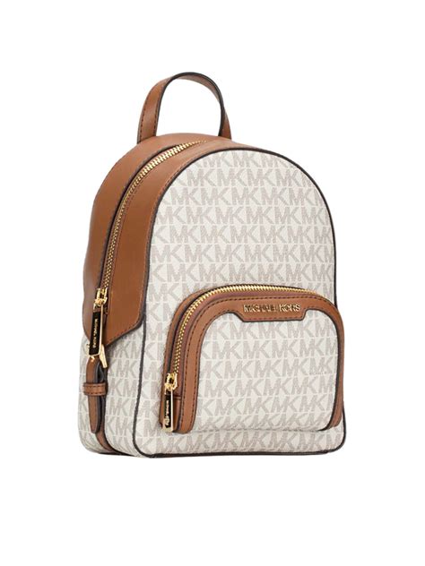 Michael Kors Jaycee Logo Backpack (Vanilla) 